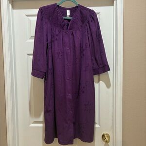 White Stag Deep Purple Women Duster Sleepwear Gown MED 8-10
